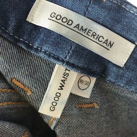 Good American Good Waist High Rise Dark Wash Skinny Jeans 10/30 - Picture 5 of 5